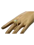 Inel Vintage bijuterii Peridot galben Aur galben 14K vrc130y